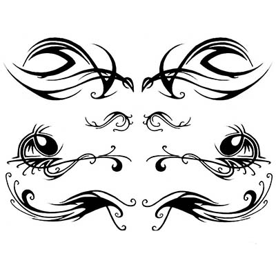 Lower Back Design Water Transfer Temporary Tattoo(fake Tattoo) Stickers NO.10798